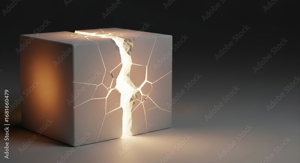 Poster generative ai creation process illuminating breakthrough intelligence