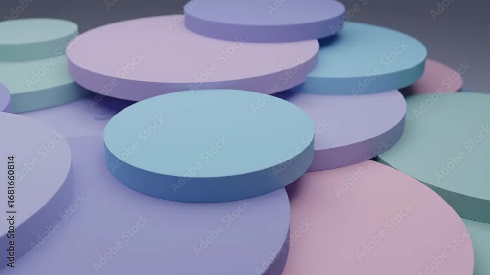 Poster pastel circular shapes abstract background - an abstract background featuring a collection of overla