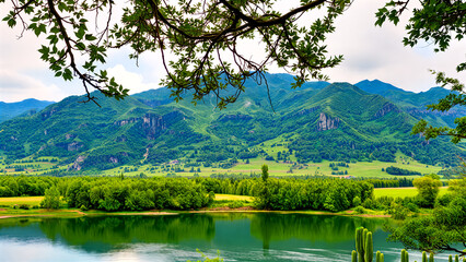 lake in the mountains