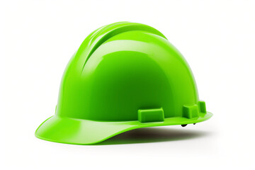 construction helmet green color, isolated on white background