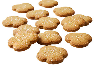 Obraz premium Delicious Flower-Shaped Sugar Cookies: Perfect for Baking Blogs, Websites, and Recipes