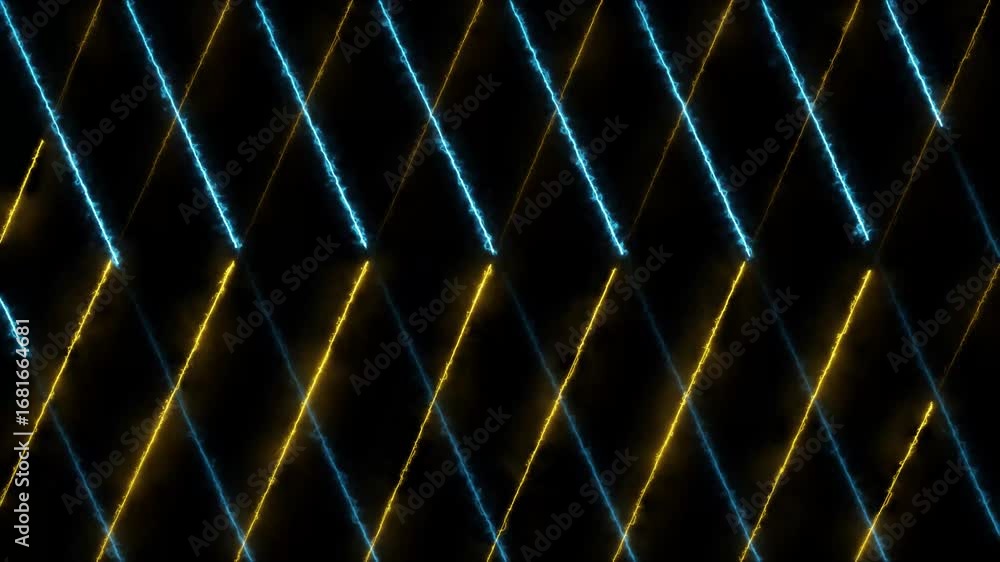 Poster abstract neon glowing line icon animation .striped texture in cross shape for innovation concept. se