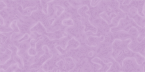Abstract mapping illustration seamless pattern with elevation contours
