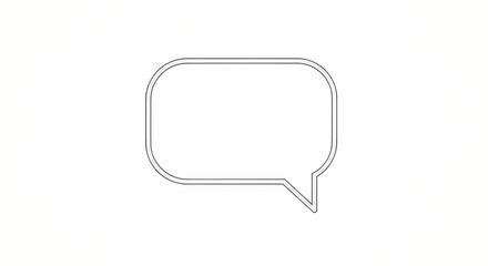 Naklejka premium blank speech bubble on white