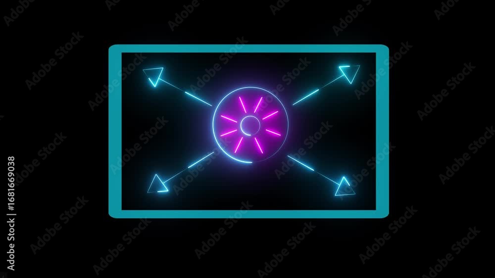 Poster business efficiency concept with icons for growth partnership health communication digital diagram i