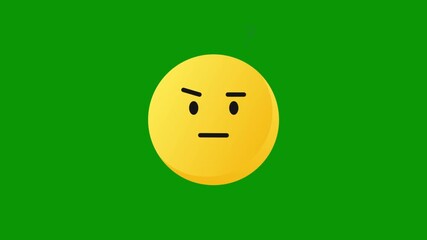 Confused emoji with question marks conveys uncertainty and contemplation in a dynamic motion graphic. - Powered by Adobe