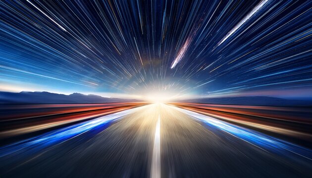 lightspeed time travel background showcasing a fast journey through star galaxies and cosmos exploration