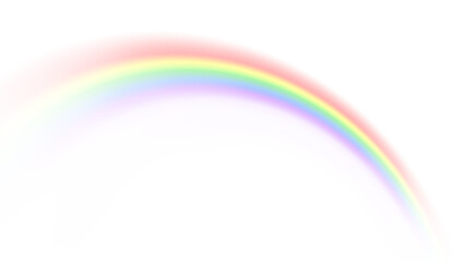 Bright rainbow arc overlay transparent background png