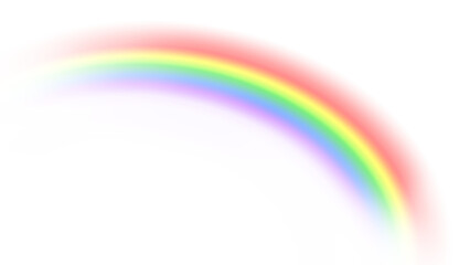 Vibrant rainbow overlay arc png