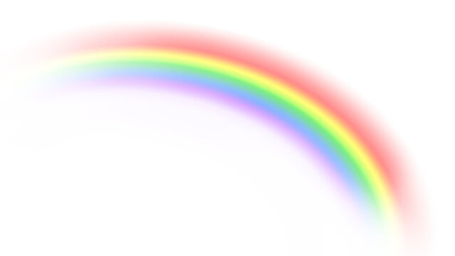 Vibrant rainbow overlay arc png