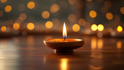 burning candles in the church