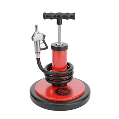 3d icon of Air pump for tires isolated