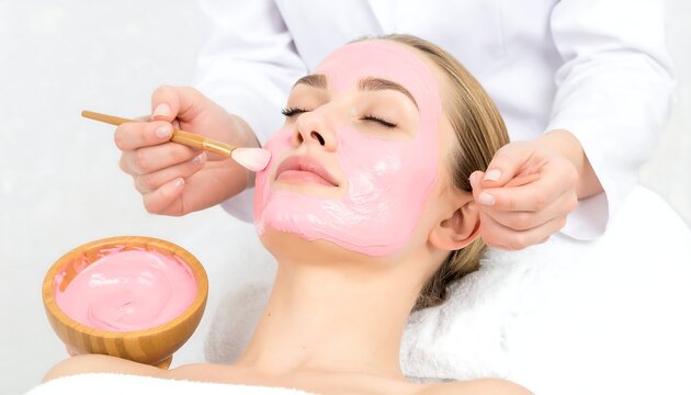 Luxurious facial treatment