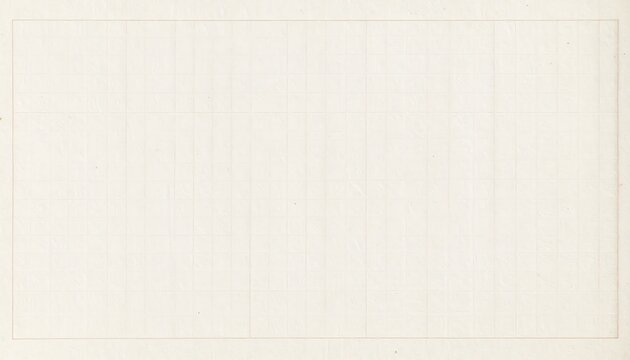 A plain, evenly textured sheet of off-white paper with subtle gridlines showcases a simple, neutral backdrop.
