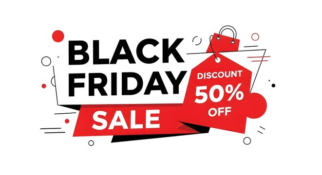 Black Friday Discount 50 Percent Off Sale