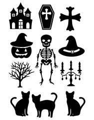 Halloween Icons set vector. collection of hallowen o 2.eps