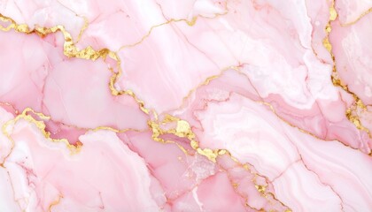 Obraz premium ピンクとゴールドのエレガントな大理石テクスチャ背景Elegant Pink and Gold Marble Texture Background