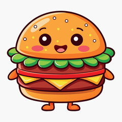 Hamburger Graphic Illustration
