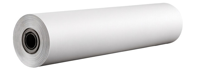 Rolled-up white paper