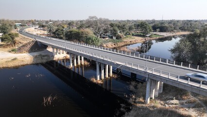 Thamalakane river in Maun, Botswana, Africa