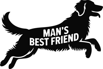 Creative Dog Silhouette Art for T-Shirts