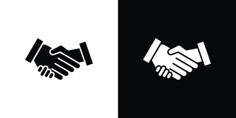 Partner icons, simple illustration graphic doodle black design