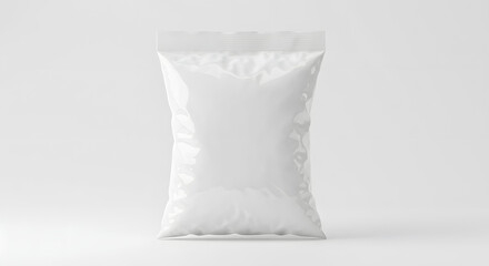 Frozen vegetables bag mockup, unbranded, blank, white background