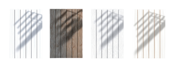 Three panels showing different shades of light and shadow