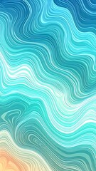 Abstract flowing waves of turquoise and teal