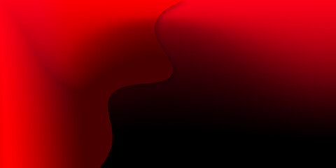 Abstract illustration background of curved waves in a red gradient.