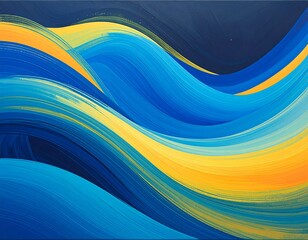 Abstract flowing waves