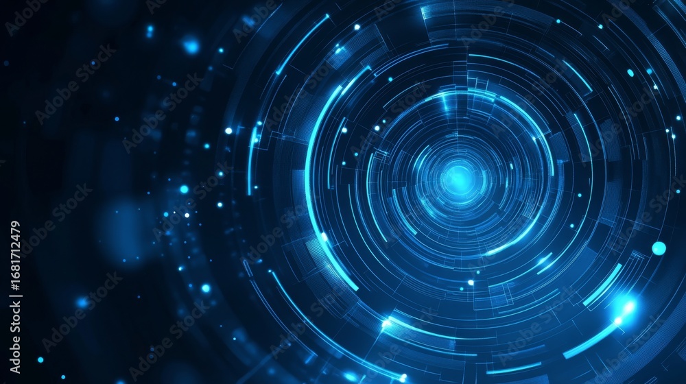 Aufkleber dynamic business-themed abstract background with circles digital environment visual content futurist