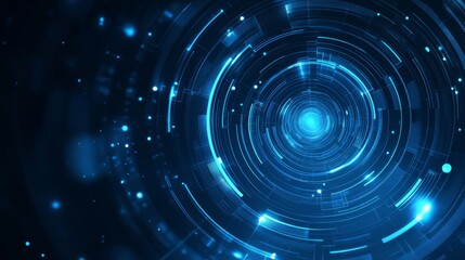 Obraz premium Dynamic business-themed abstract background with circles digital environment visual content futuristic viewpoint technology concept