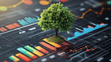 Cultivating business success strategies for growth surrounded by nature's greenery