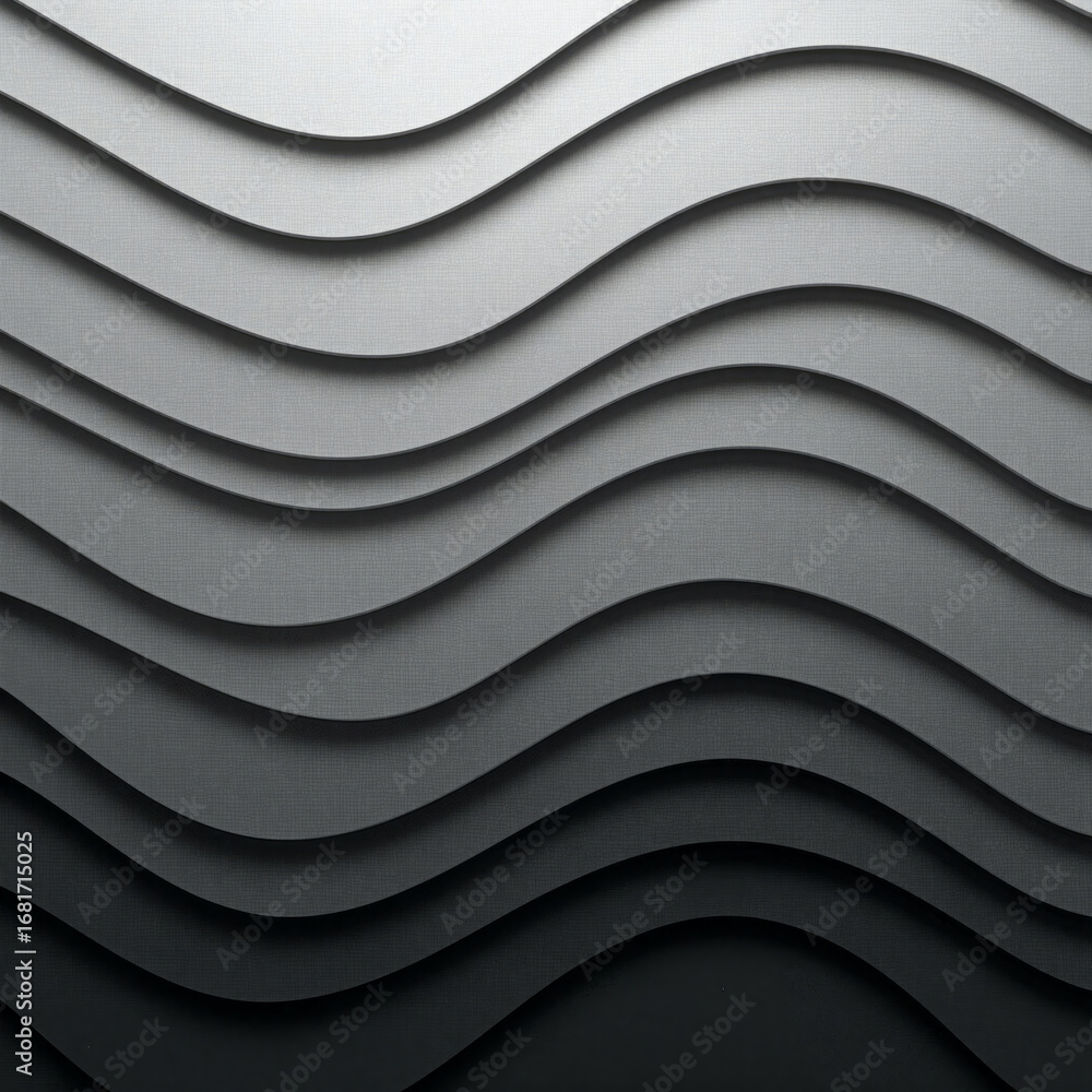Poster elegant abstract gray wavy gradient textured pattern