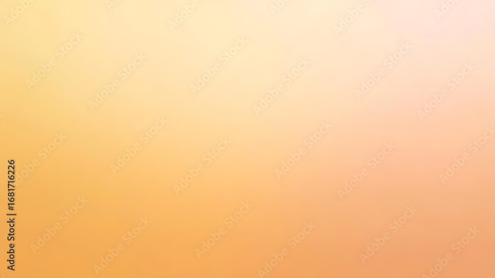 Aufkleber gentle abstract gradient background in warm tones of peach and yellow. soft focus design element cre