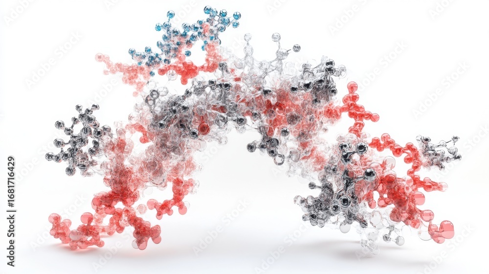 Aufkleber visualizing biological structures a clear and simple representation of molecular biology in a labora