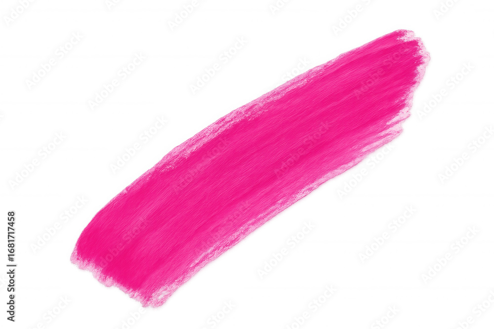 Poster pink brush stroke painting on transparent background, perfect for adding a splash of color to any de