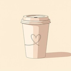 coffee cup with paper