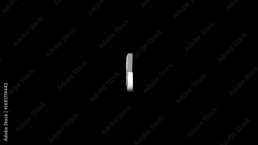 Aufkleber abstract 59% percentage text. 3d 59% percentage loop animation. 59 percentage 3d text rotation on bl