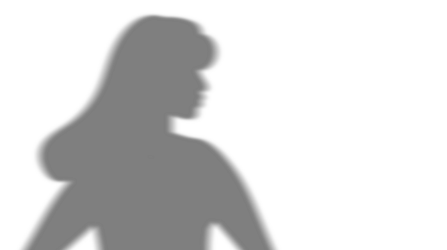 transparent overlay of head to shoulders shadow of a woman