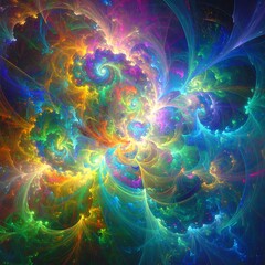 Abstract fractal explosion