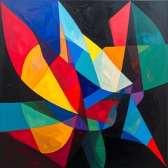 Abstract geometric artwork