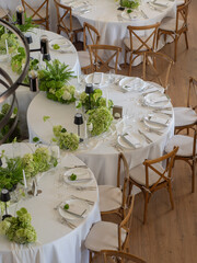 table setting for a wedding