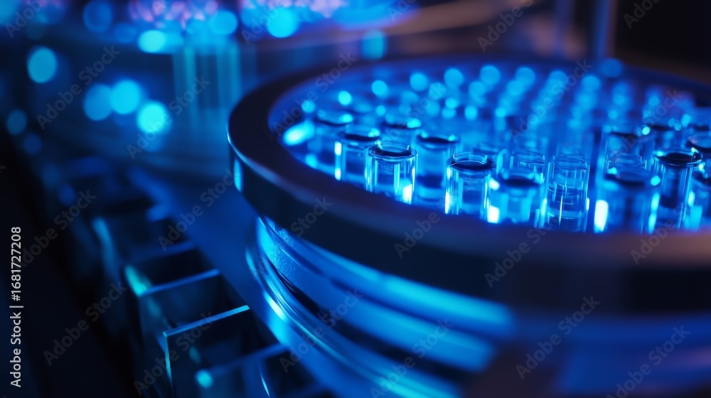 Poster exploring the intricacies of semiconductor nanotechnology a closeup view of advanced microelectronic