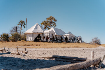 Luxury Tent-Style Lounge in the Heart of Makgadikgadi Pans, Botswana