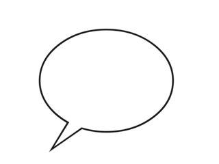 Blank oval comic speech bubble outline vector. Simple empty talking balloon for text, cartoon, and pop art projects. Editable doodle design for communication messages.