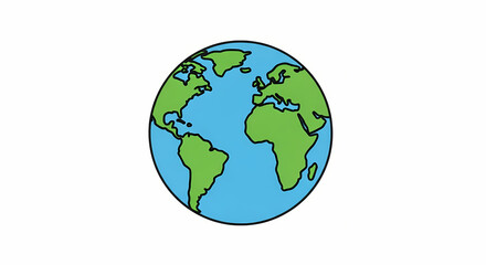 Obraz premium green earth globe