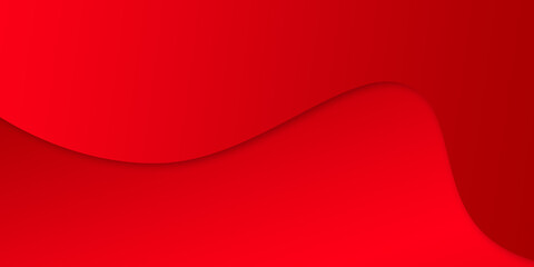 Abstract illustration background of curved waves in a red gradient.