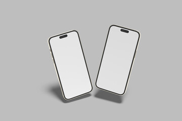 Realistic Phone Blank Screen Mockup